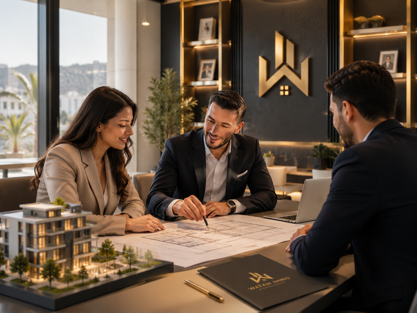 Équipe de conseillers immobiliers